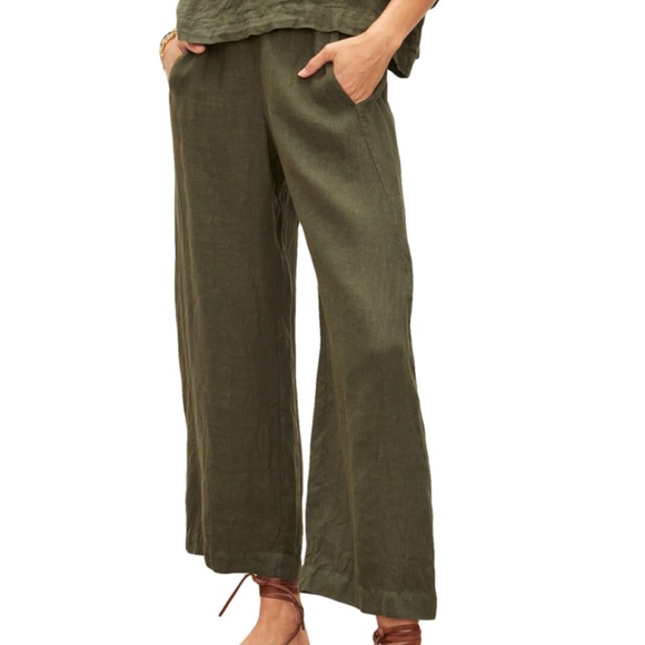 NWT Velvet by Graham & Spencer Lola Linen Pant - Picture 1 of 3